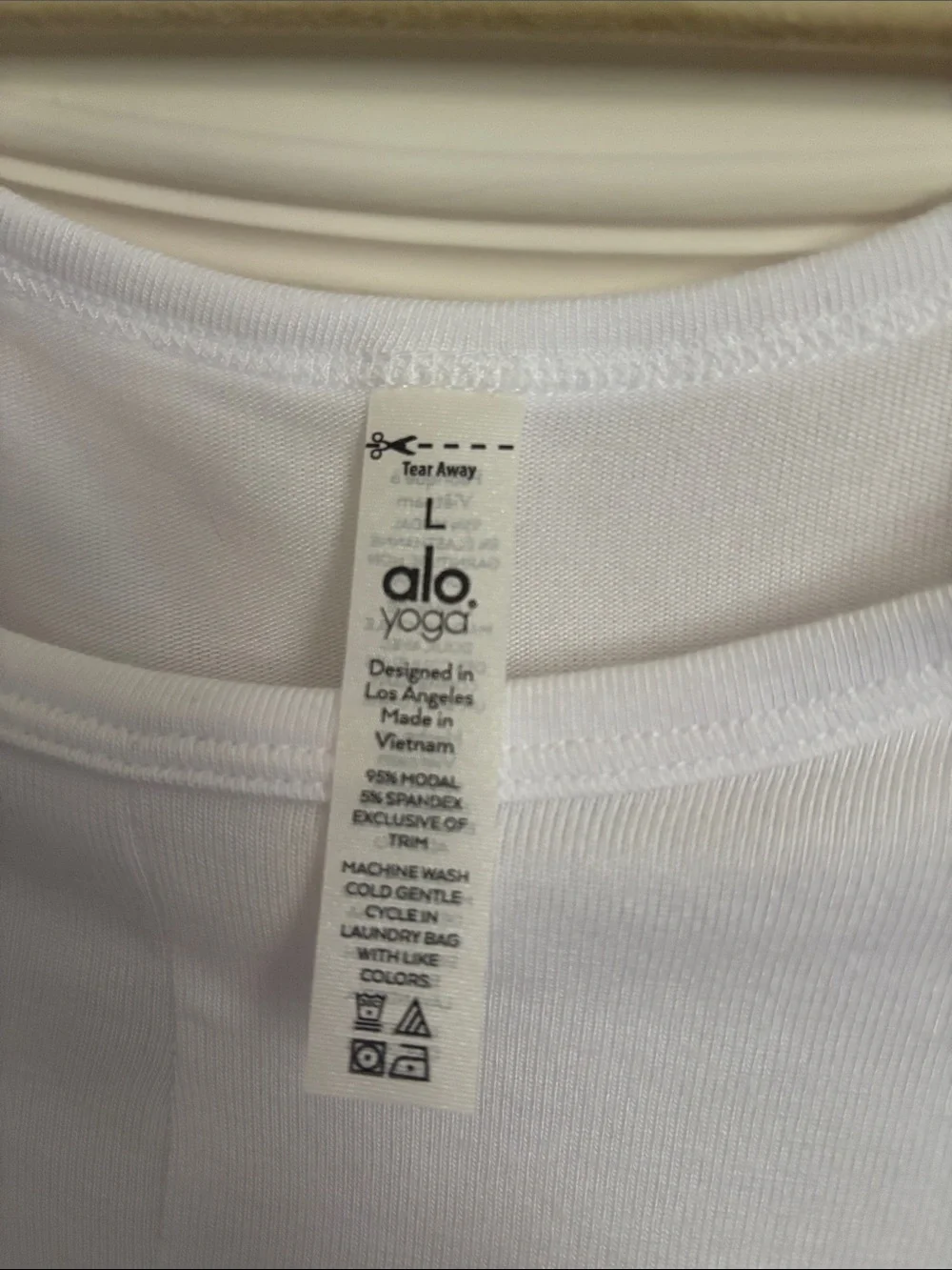 ALO New with tags! ALO Yoga White Twist-Knot Long Sleeve Top